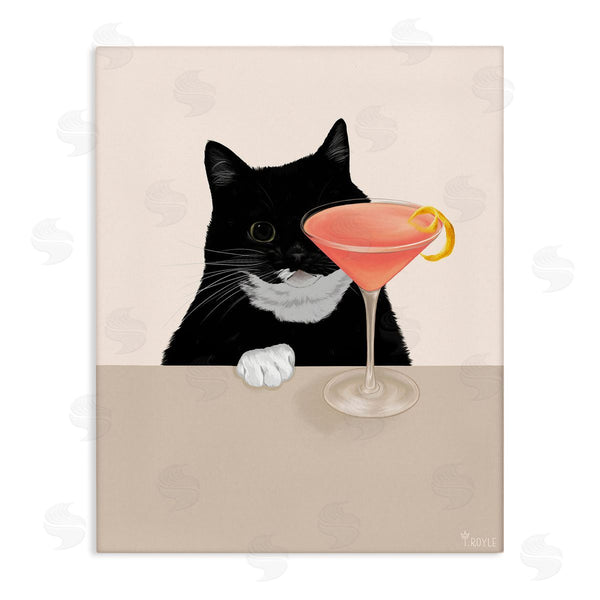 stupell industries Tara Royle | Cat and Pink Cocktail