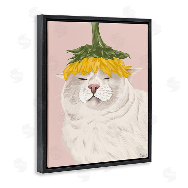Stupell Industries Tara Royle | Cat With Daisy On Head