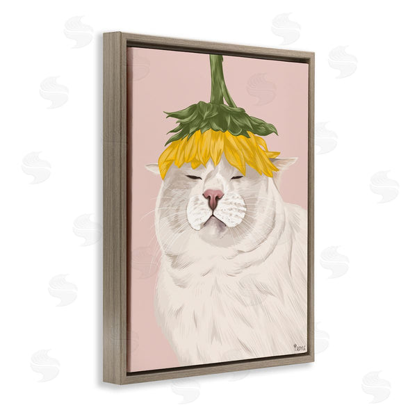 Stupell Industries Tara Royle | Cat With Daisy On Head