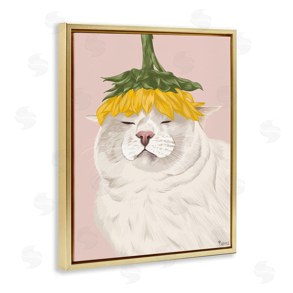 Stupell Industries Tara Royle | Cat With Daisy On Head