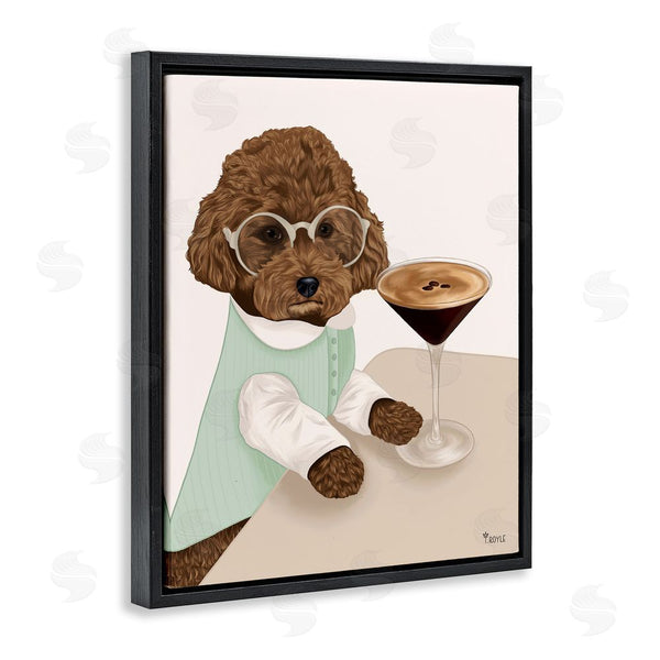 Stupell Industries Tara Royle | Dog With Espresso Martini Wall Art