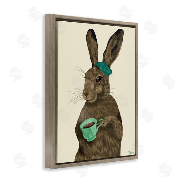 Stupell Industries Tara Royle | Rabbit And Green Teacup Wall Art
