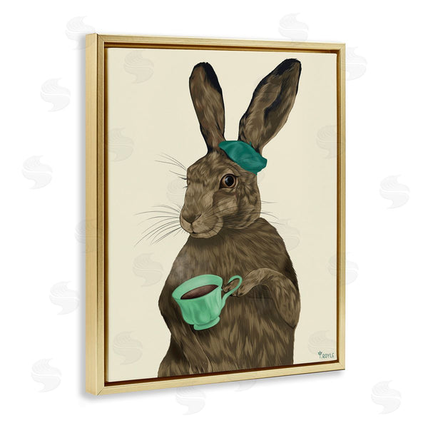 Stupell Industries Tara Royle | Rabbit And Green Teacup Wall Art