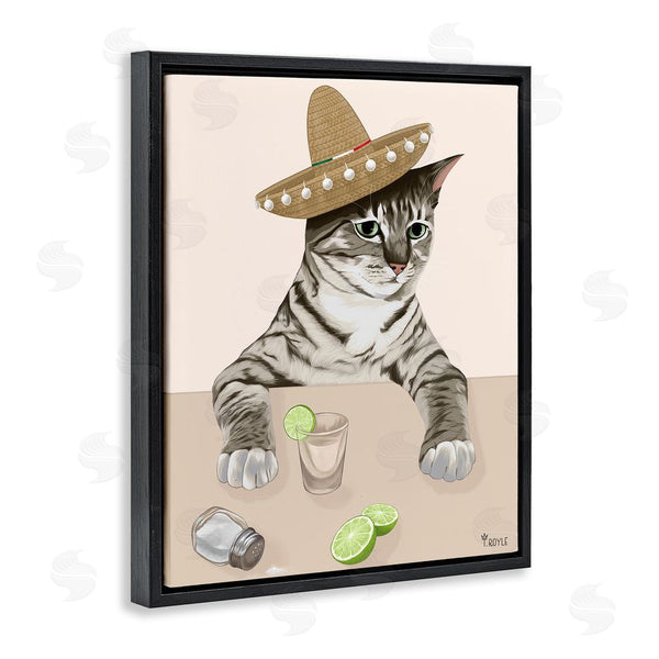 Stupell Industries Tara Royle | Sombrero Cat & Cocktail Wall Art
