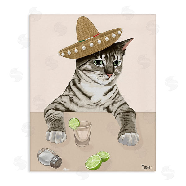 stupell industries Tara Royle | Sombrero Cat & Cocktail Wall Art