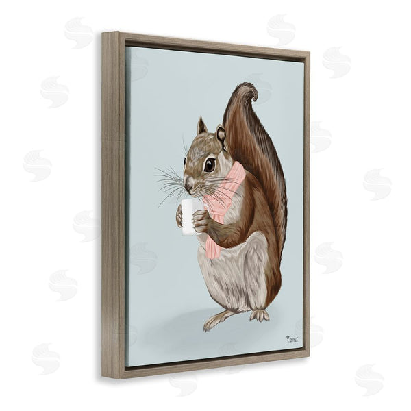 Stupell Industries Tara Royle | Squirrel With Warm Mug Wall Art