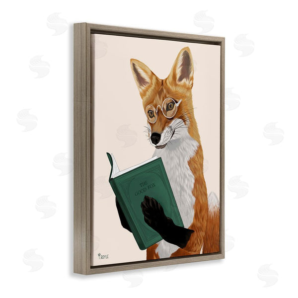 Stupell Industries Tara Royle | Wild Fox Reading Book Wall Art