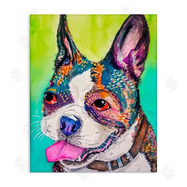 stupell industries Tatiana Roberts | Bright & Vibrant French Bulldog Wall Art
