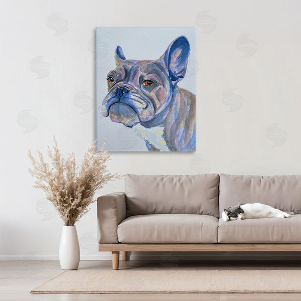 Stupell Industries Tatiana Roberts | Bulldog Watercolor Portrait Wall Art
