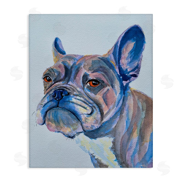 stupell industries Tatiana Roberts | Bulldog Watercolor Portrait Wall Art