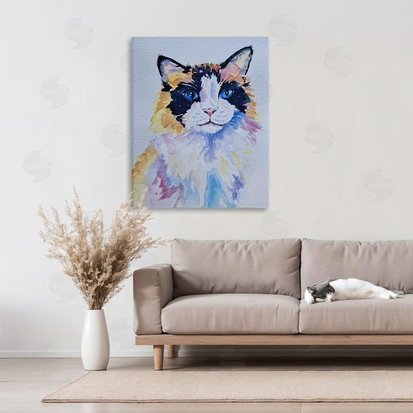 Stupell Industries Tatiana Roberts | Calico Cat Portrait Wall Art