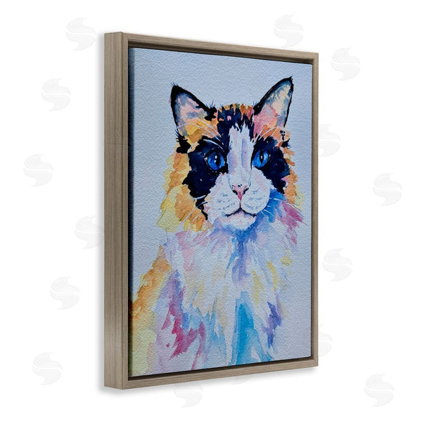 Stupell Industries Tatiana Roberts | Calico Cat Portrait Wall Art