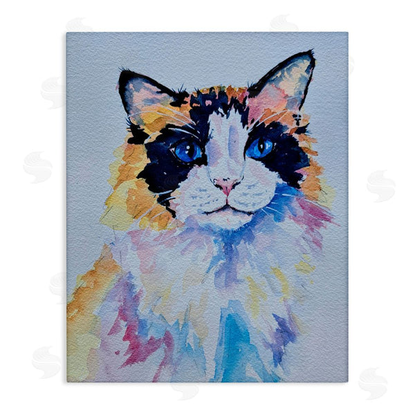 stupell industries Tatiana Roberts | Calico Cat Portrait Wall Art