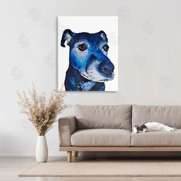 Stupell Industries Tatiana Roberts | Expressive Blue Dog Wall Art