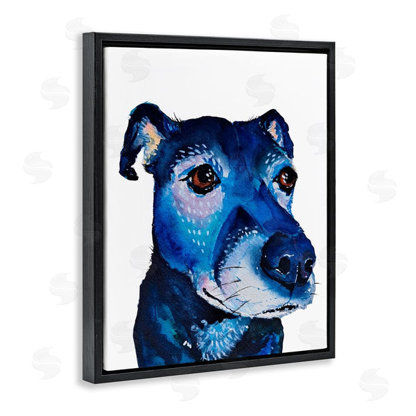 Stupell Industries Tatiana Roberts | Expressive Blue Dog Wall Art