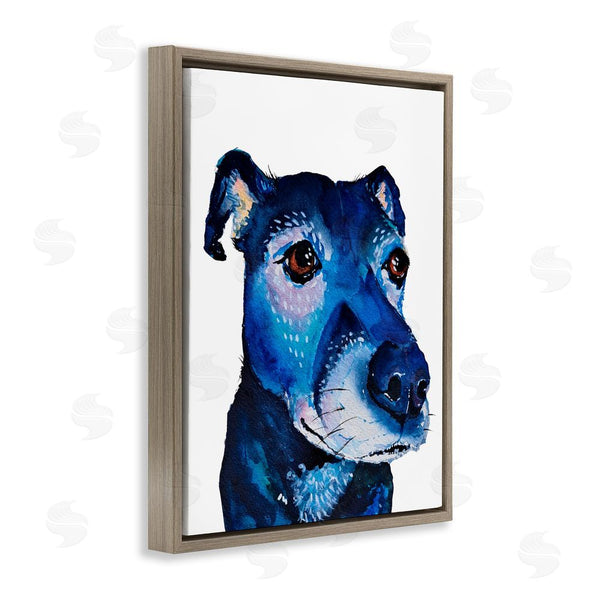 Stupell Industries Tatiana Roberts | Expressive Blue Dog Wall Art