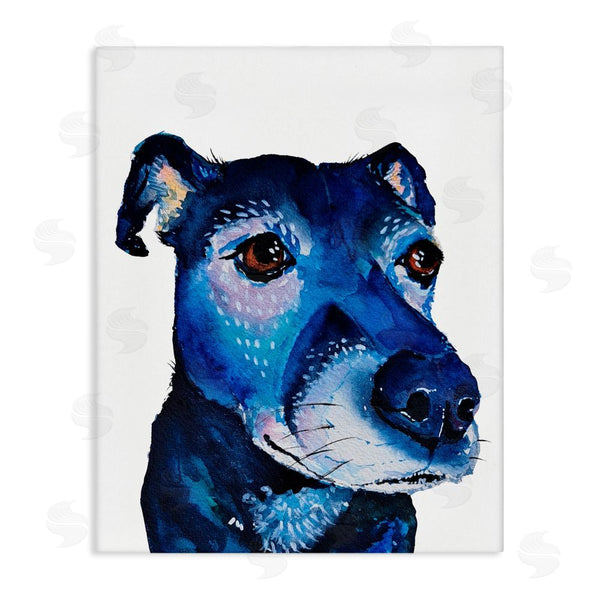 stupell industries Tatiana Roberts | Expressive Blue Dog Wall Art