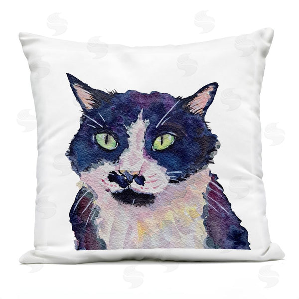 Stupell Industries Tatiana Roberts | Expressive Tuxedo Cat Printed Throw Pillow