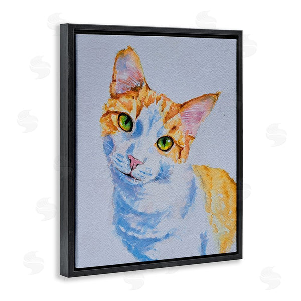 Stupell Industries Tatiana Roberts | Gazing Orange Cat Portrait Wall Art