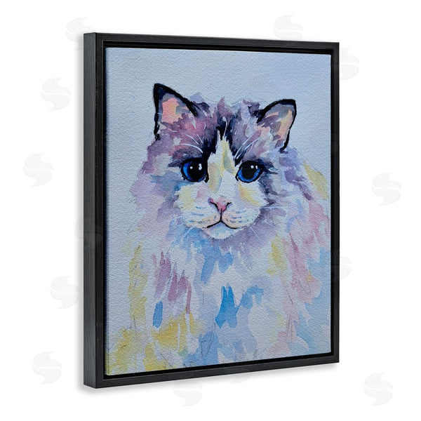 Stupell Industries Tatiana Roberts | Pastel Cat With Blue Eyes Wall Art