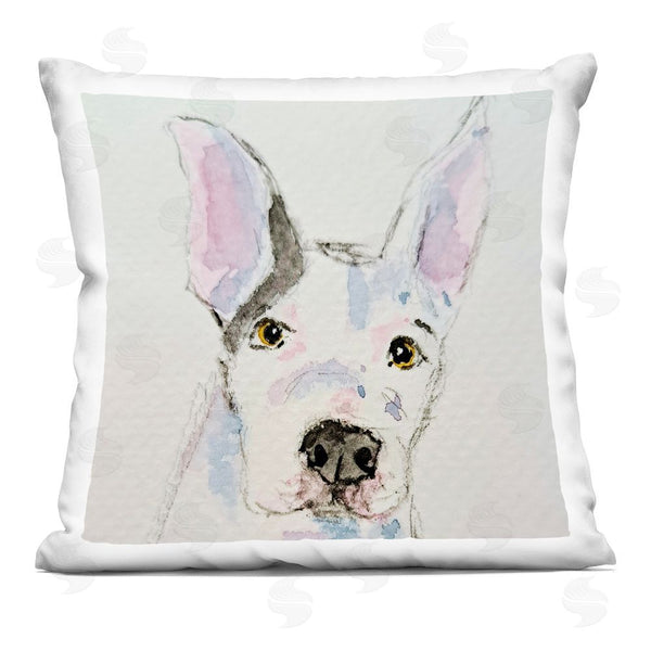 stupell industries Tatiana Roberts | Pit Bull Dog Sketch Printed Throw Pillow
