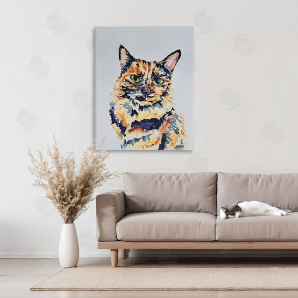 Stupell Industries Tatiana Roberts | Tortoiseshell Cat Portrait Wall Art