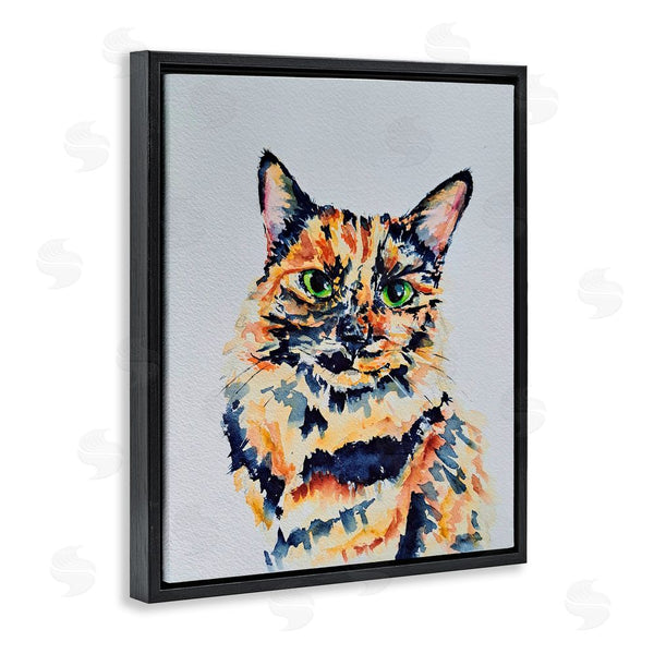 Stupell Industries Tatiana Roberts | Tortoiseshell Cat Portrait Wall Art