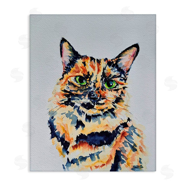stupell industries Tatiana Roberts | Tortoiseshell Cat Portrait Wall Art