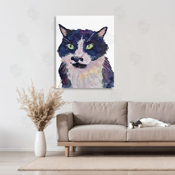 Stupell Industries Tatiana Roberts | Tuxedo Cat Painting Wall Art