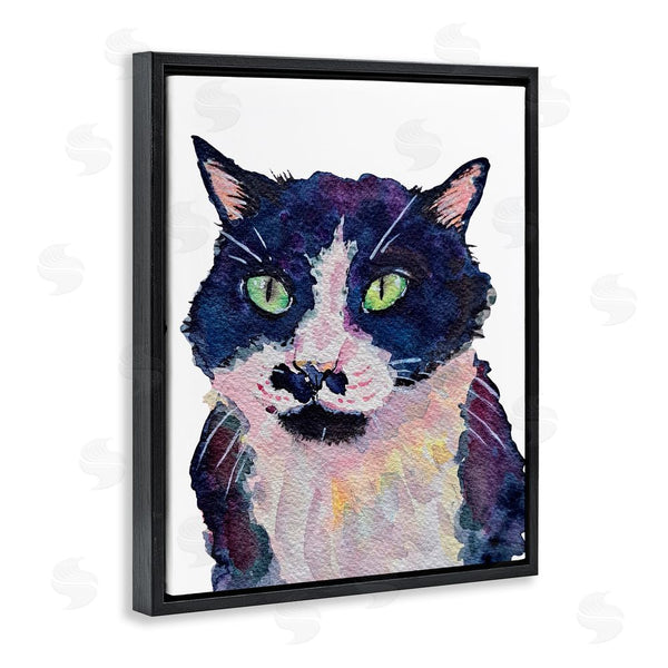 Stupell Industries Tatiana Roberts | Tuxedo Cat Painting Wall Art