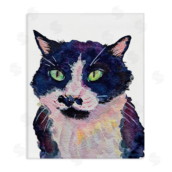 stupell industries Tatiana Roberts | Tuxedo Cat Painting Wall Art