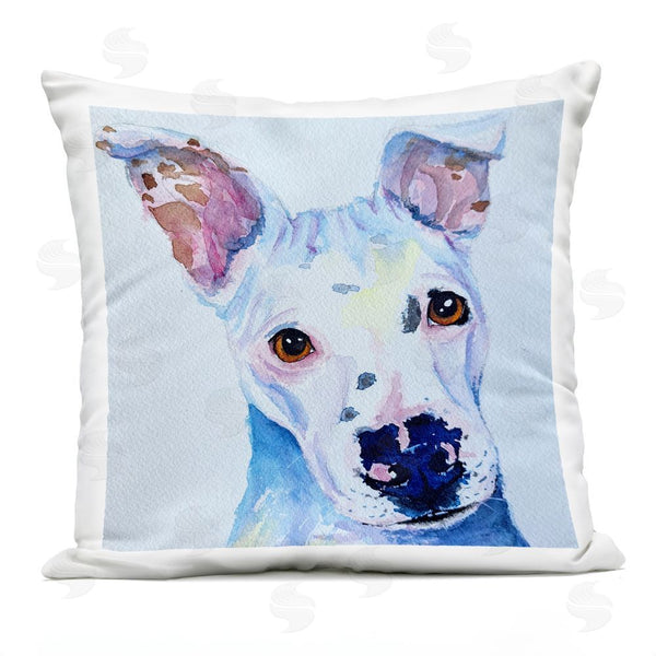 Stupell Industries Tatiana Roberts | White Dog Watercolor Printed Throw Pillow