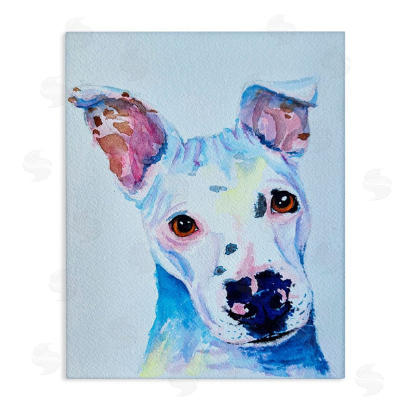 stupell industries Tatiana Roberts | White Pup Watercolor Portrait Wall Art