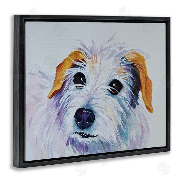 Stupell Industries Tatiana Roberts | White Terrier Dog Portrait Wall Art
