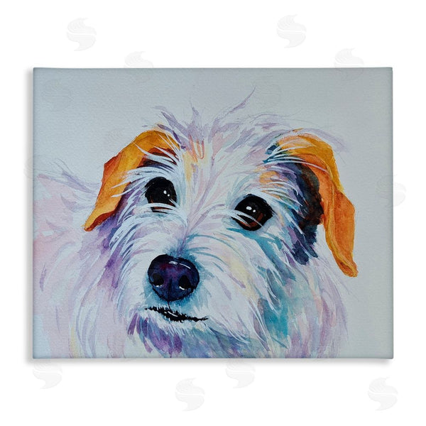 stupell industries Tatiana Roberts | White Terrier Dog Portrait Wall Art