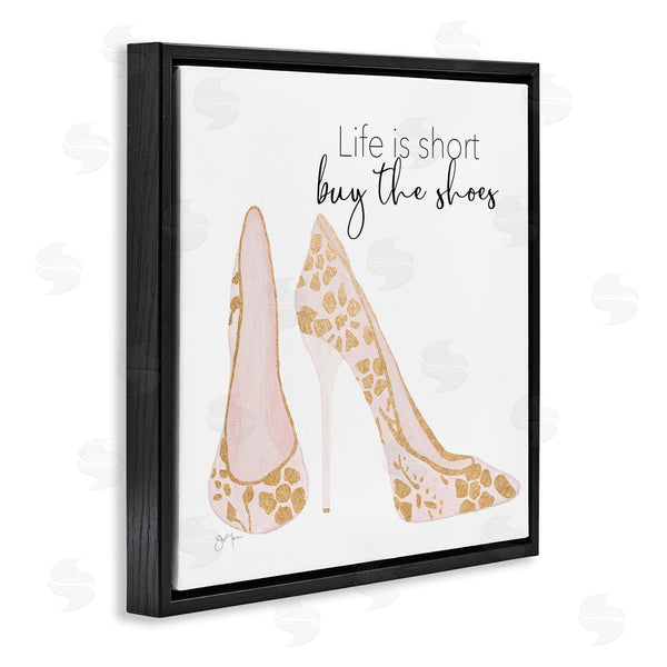 Stupell Industries Tava Studios | Buy The Shoes Motivational Floral Heel Pattern Wall Art