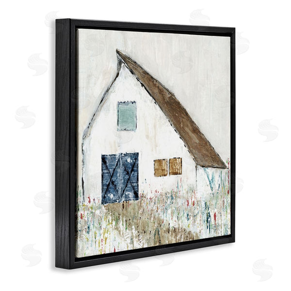 Stupell Industries Tava Studios | Countryside White Barn Abstract Flower Meadow Nature Wall Art