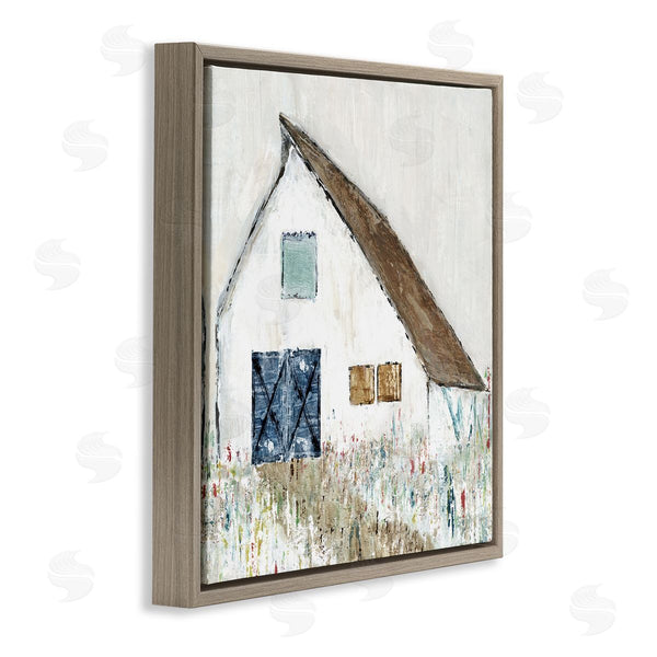 Stupell Industries Tava Studios | Countryside White Barn Abstract Flower Meadow Nature Wall Art
