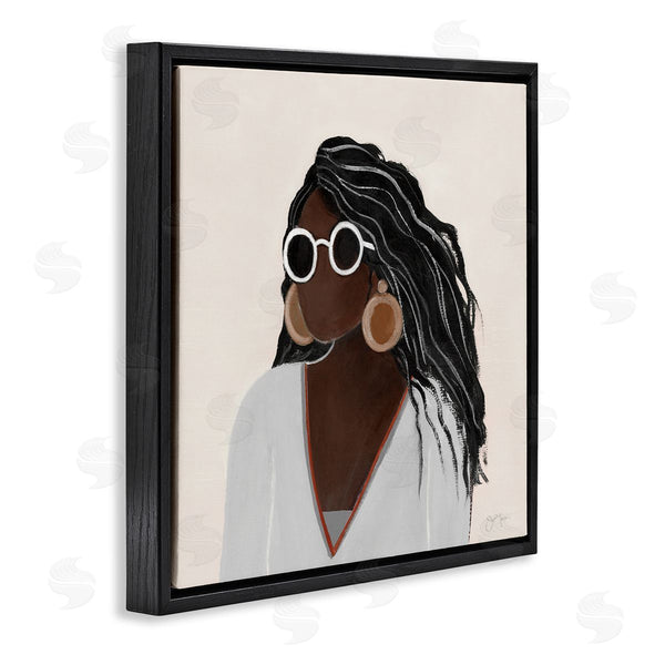 Stupell Industries Tava Studios | Female Portrait With Bold Sunglasses Comfy Fashion Wall Art
