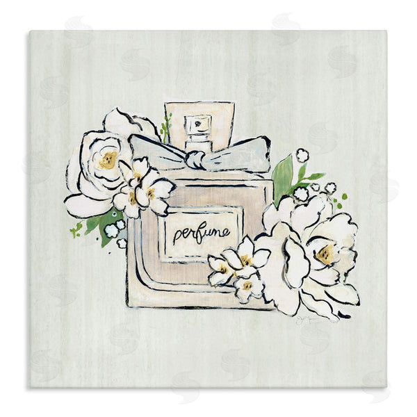 stupell industries Tava Studios | Glam Fashion Perfume Bottle Blooming Flower Buds Wall Art