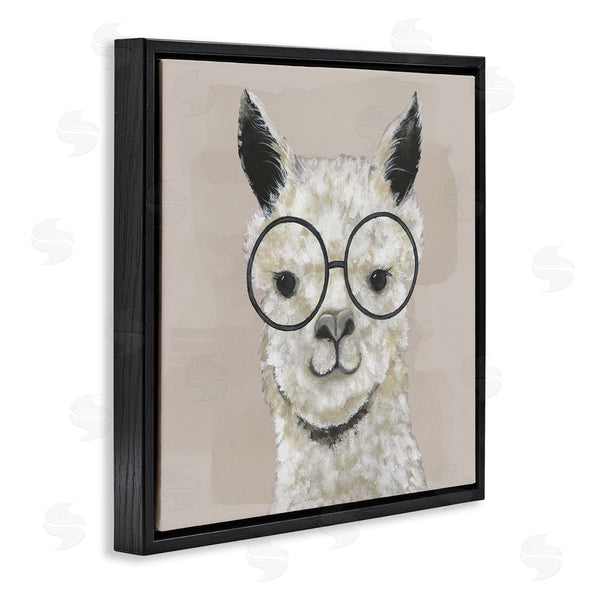 Stupell Industries Tava Studios | Happy Alpaca Glasses Portrait