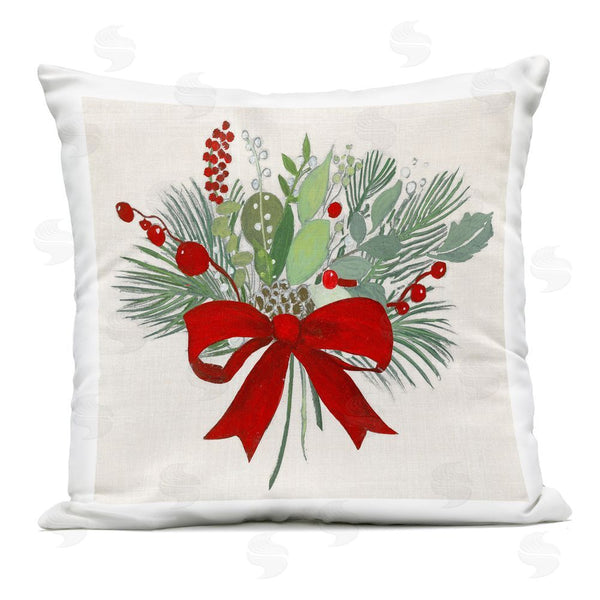 Stupell Industries Tava Studios | Merry Berry Bow Printed Throw Pillow