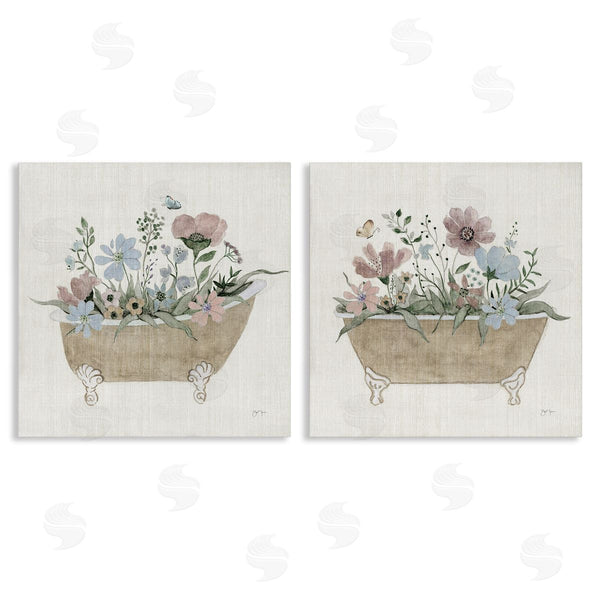 stupell industries Tava Studios | Rustic Florals in Bathtubs