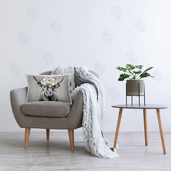 Stupell Industries Tava Studios | Shabby Chic Cattle With Garland