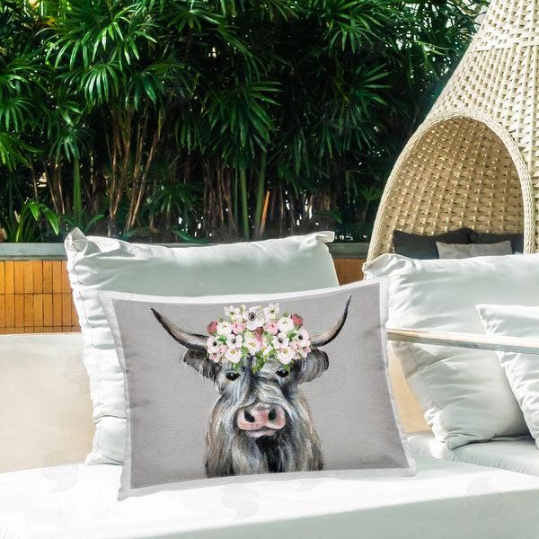 Stupell Industries Tava Studios | Shabby Chic Cattle With Garland