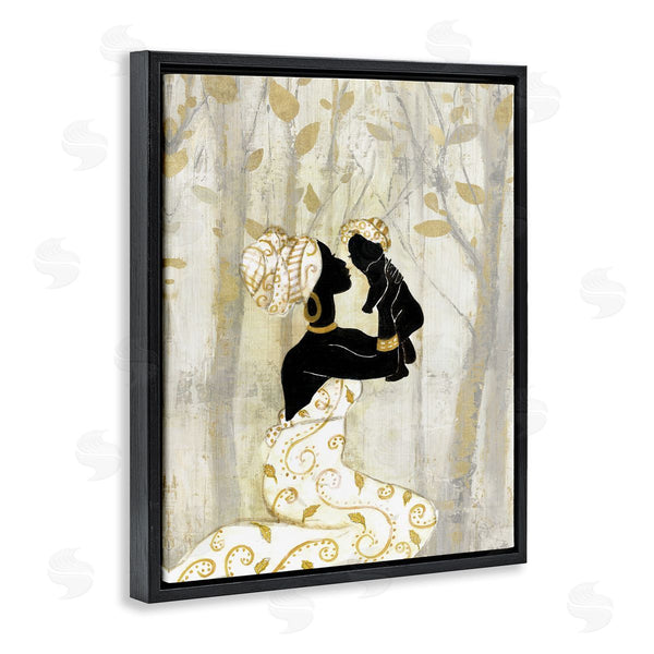 Stupell Industries Tava Studios | Woman Holding Baby Soft Neutral Tree Forest Wall Art