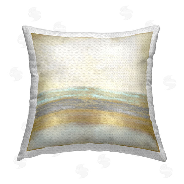 Stupell Industries Taylor Hamilton | Golden Reflection Abstraction Printed Throw Pillow