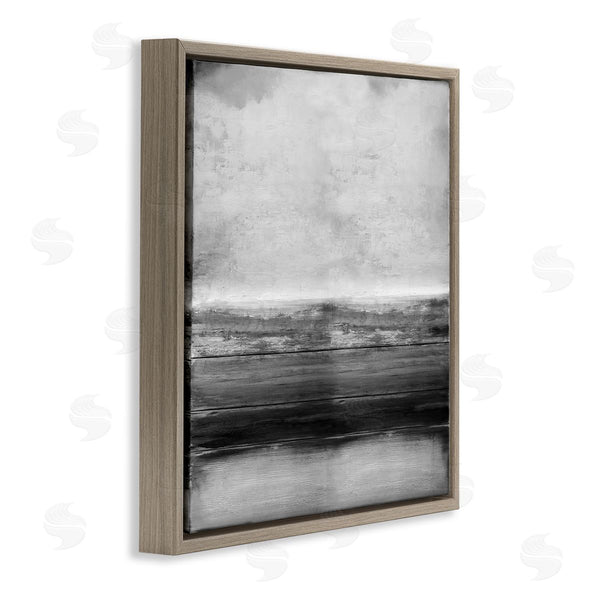 Stupell Industries Taylor Hamilton | Monochromatic Grey Rustic Abstraction