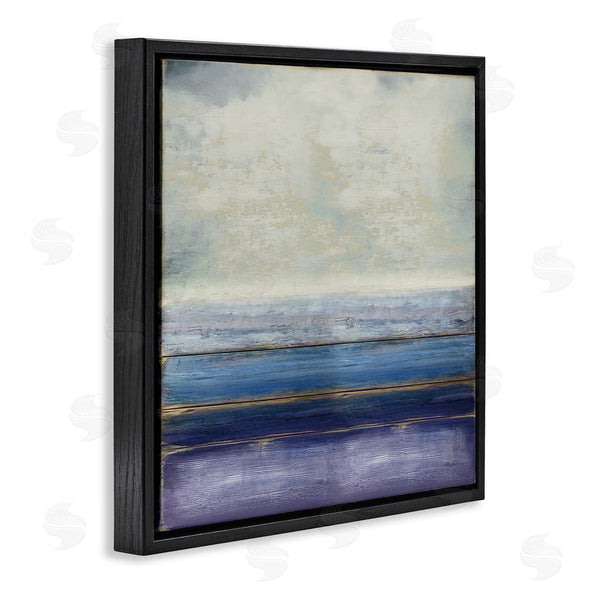 Stupell Industries Taylor Hamilton | Tranquil Ocean Landscape Abstract Heavy Clouds Scene Wall Art