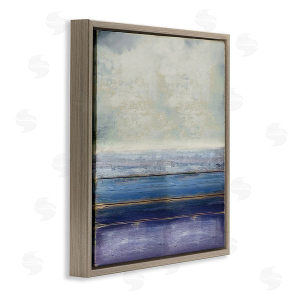 Stupell Industries Taylor Hamilton | Tranquil Ocean Landscape Abstract Heavy Clouds Scene Wall Art